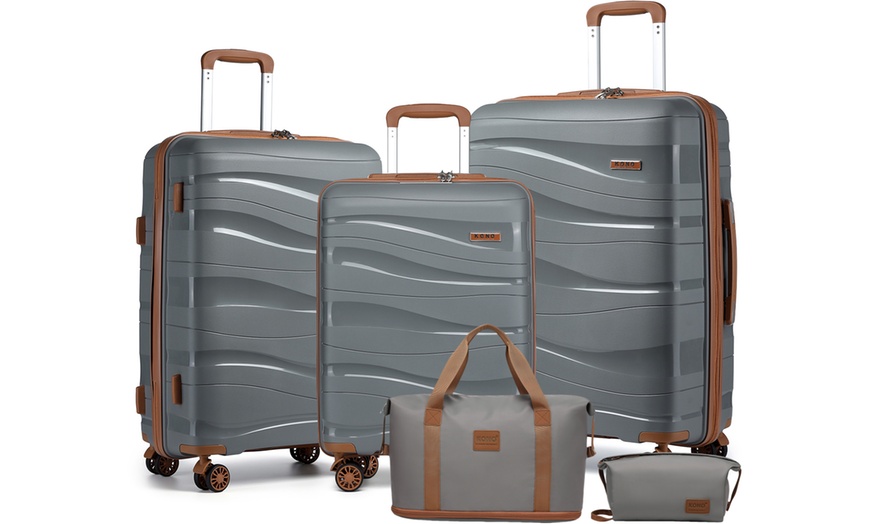 Image 3: Lot de 5 pièces Kono : valises, sac week-end et trousse de toilette