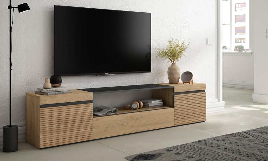 Image 14: Mobile TV con opzione a camino elettrico