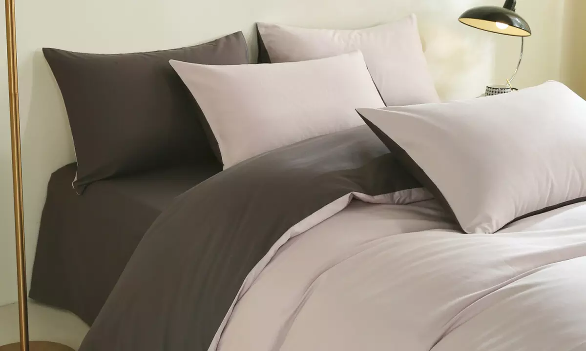 Reversible Pure Cotton Pillowcase Pair