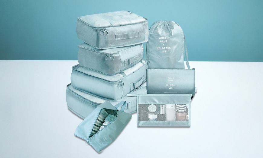 Image 2: 8-Piece Compact Travel Baggage Set in Assorted Colours