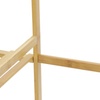 Image 5: Natural Bamboo Garment Rack with Shelves and Hanging Rod