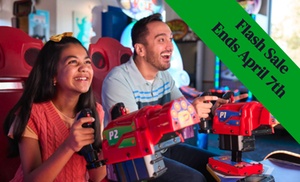 Chuck E. Cheese 60-Min Unlimited Game Play or Family Play & Pizza! Chuck E. Cheese 60-Min Unlimited Game Play or Family Play & Pizza!
