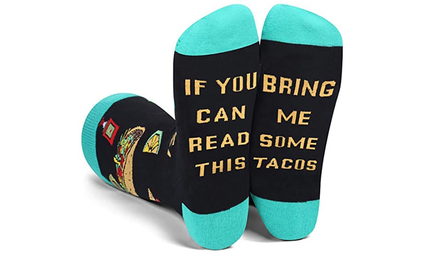 Image 5: Single Pair of Combed Cotton Mid-Calf Socks