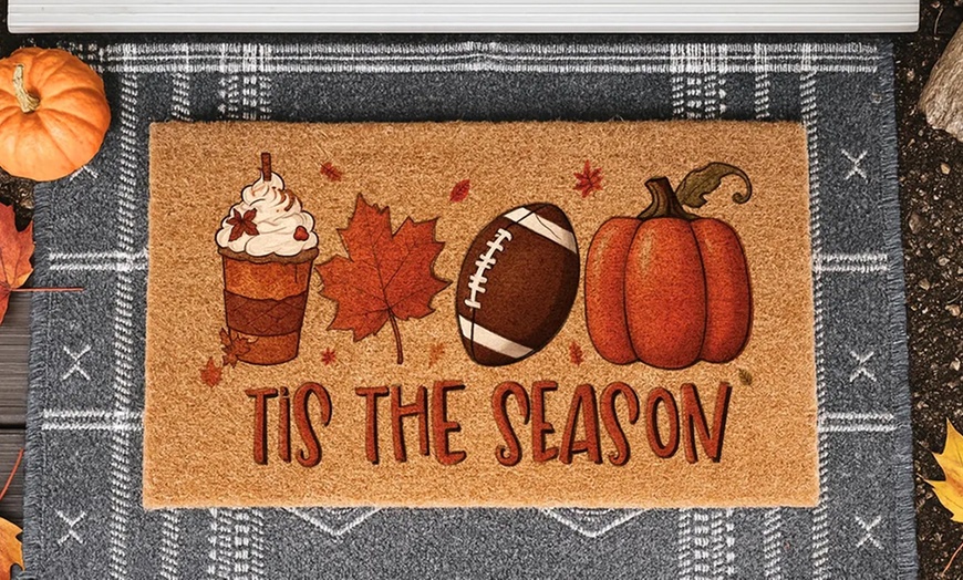 Image 2: Personalisierbare Kokos-Fußmatte in Halloween-Design