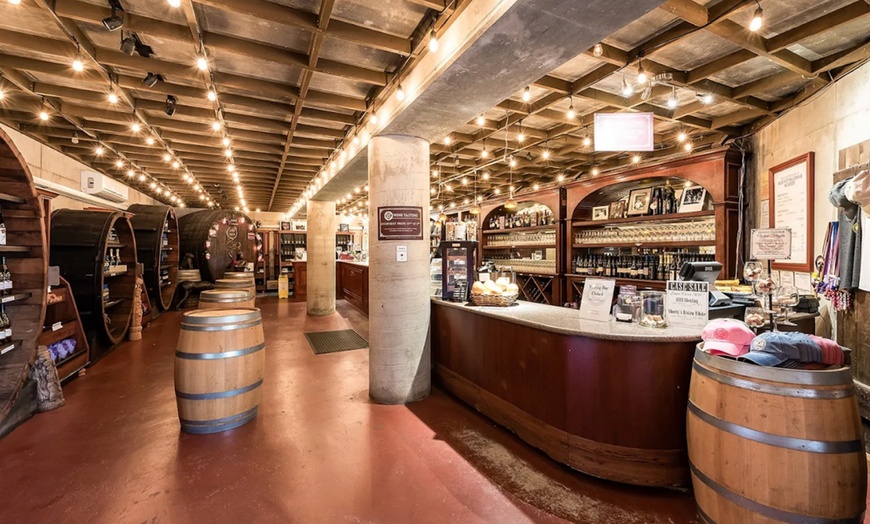 Image 4: Wine Cave Tasting Experience with Scenic Vineyard Views