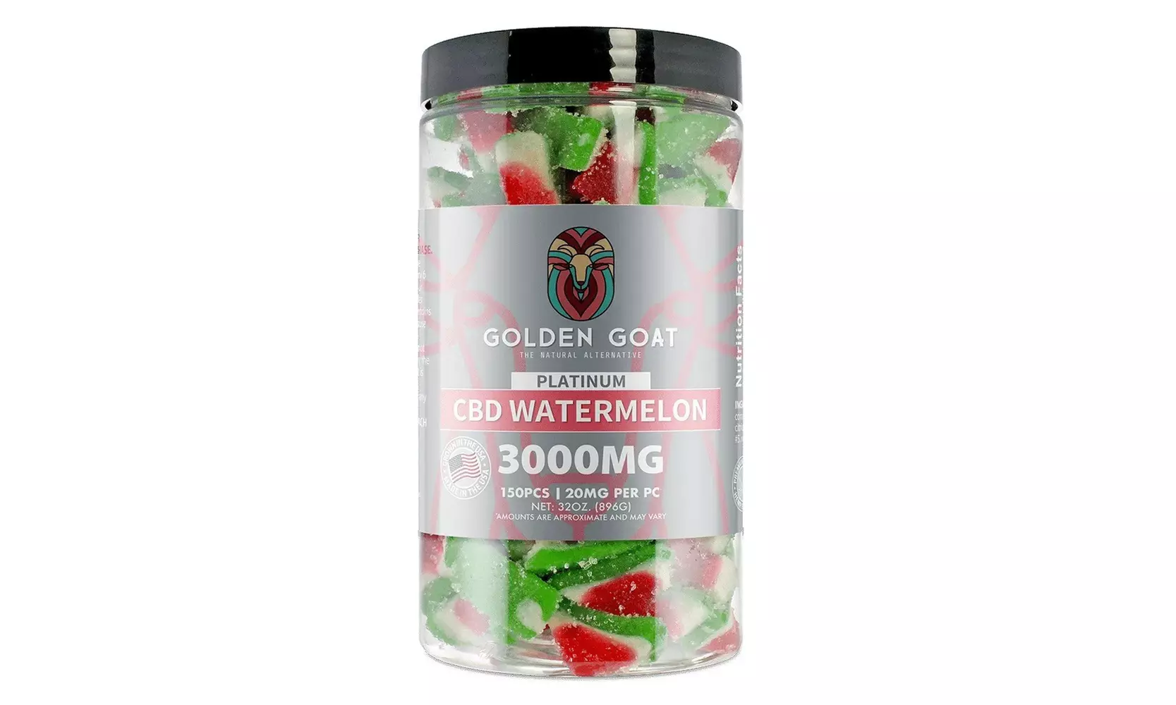3000MG - 12,000MG Premium Grade CBD Infused Gummies by Golden Goat