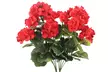 2 Pcs Artificial Geraniums Silk Flowers Faux Flowers Outdoor Plant Bush - Second Medium