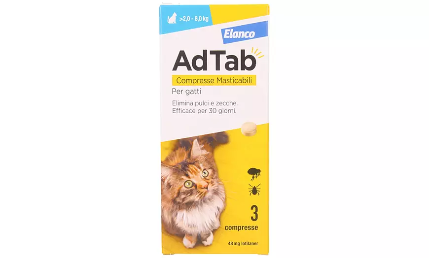 Image 13: Antiparassitario AdTab compresse masticabili per cani e gatti