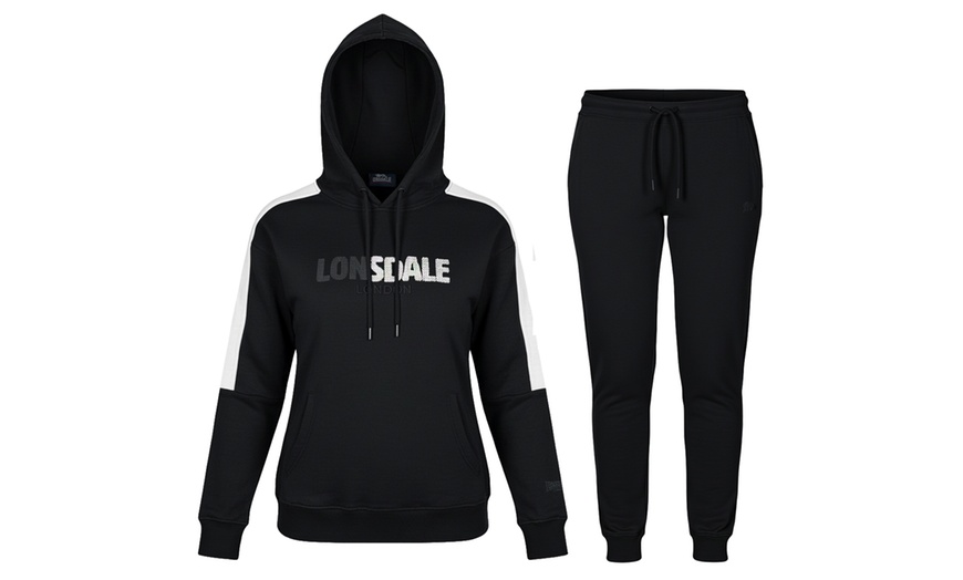 Image 10: Tuta Lonsdale donna in cotone felpato