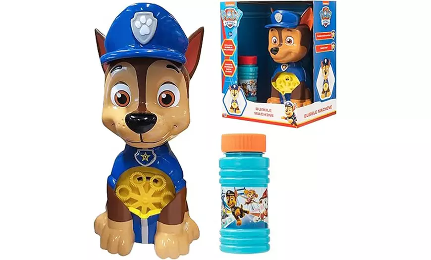 Image 1: Paw Patrol Chase Bubble Machine