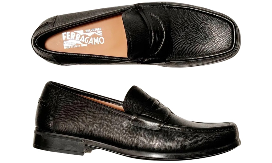 Image 3: Men's Premium Designer Loafers | Elegant Leather Slip-Ons