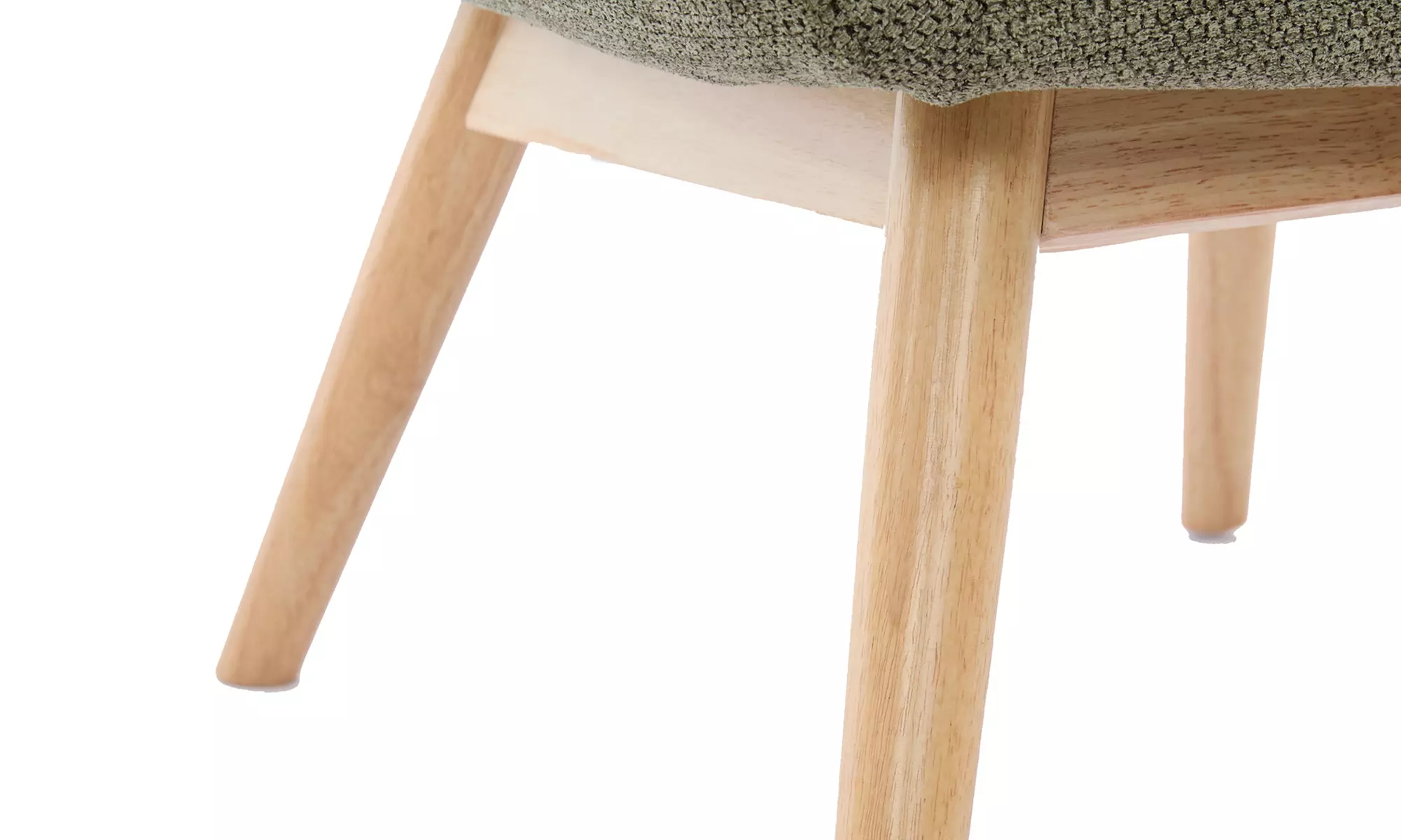 Poltrona scandinava con gambe in legno massello Doosense