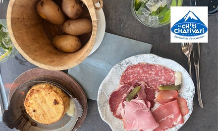 Pour 2 personnes : boîte "Verger", "Normande" ou "Reblochonou" avec pommes de terre et salade - Ch'ti Charivari Saint-Omer