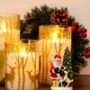 Image 1: Three Pieces of LED Electronic Candle Lights with Elegant Elk Design