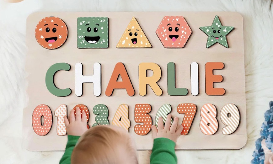 Image 10: Puzzle prénom sur mesure pour bébé : un jeu éducatif et décoratif