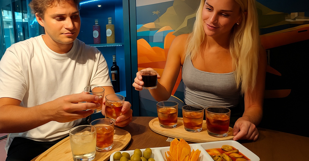 Cata de vermut con aperitivo para 1 o 2 personas en Barcelona
