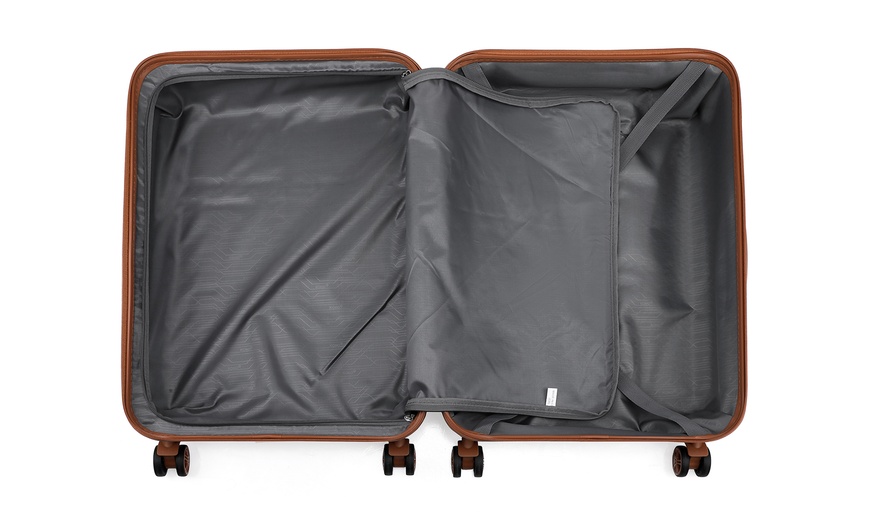 Image 14: Kono Six Piece Luggage Set Hard Shell Suitcase 