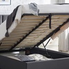 Image 1: Ottoman Storage Bed Frame with Tufted Headboard