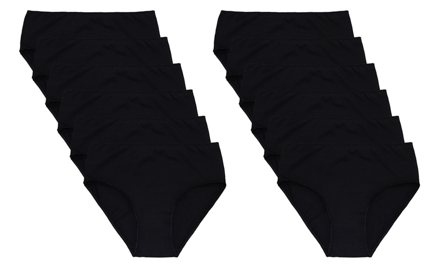 Image 8: Lot de 6 ou 12 culottes slip ou midi taille haute Coconuda