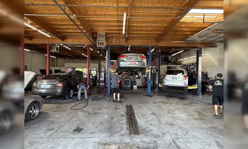 Image 3: Synthetic Blend Oil Change and Inspection with a Side of Nostalgia