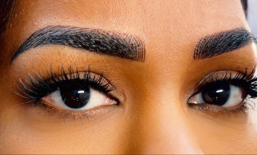 Image 1: Blade & Shade or Ombré Microblading Brow Sessions with Custom Shaping