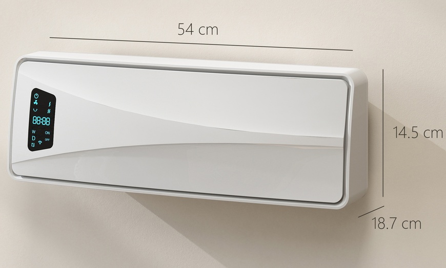 Image 11: HOMCOM 2000W Wall-Mounted Electric Heater
