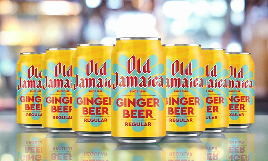 Image 1: Old Jamaica Ginger Beer - 24 x 330ml Cans, Authentic Jamaican Root Ginger
