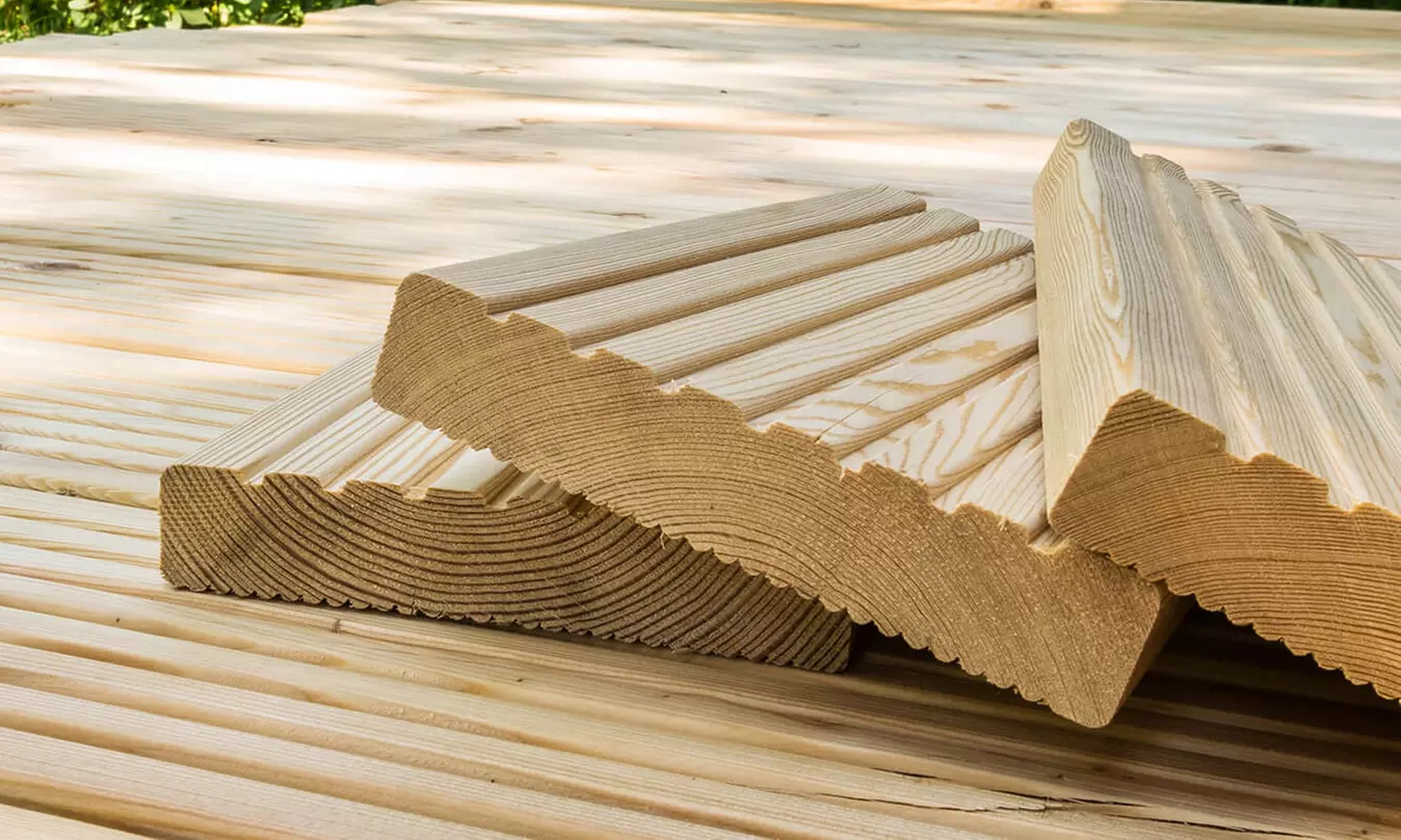 Home Deluxe Holz Terrassendielen Lärche „Aris“ in der Größe nach Wahl - Primary Image