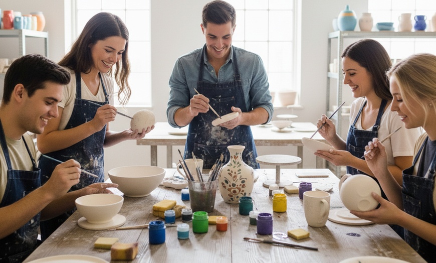 Image 1: Taller a elegir entre pintura de tazas, tote bags, cuadros o cerámica