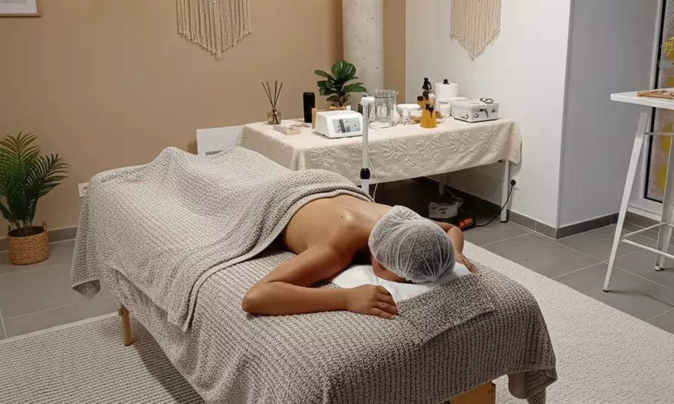Massage du corps relaxant, option soin du visage express