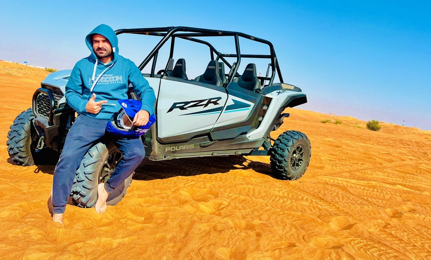 Image 3: 1 Hour Dune Buggy Drive or 4 Seat Polaris RZR Adventure 