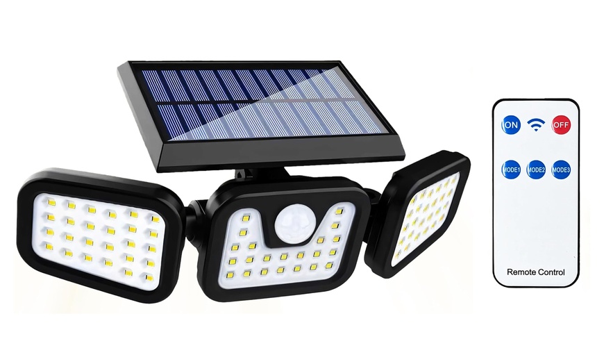 Image 2: One or Two Motion Sensor Super Bright Solar Security Light