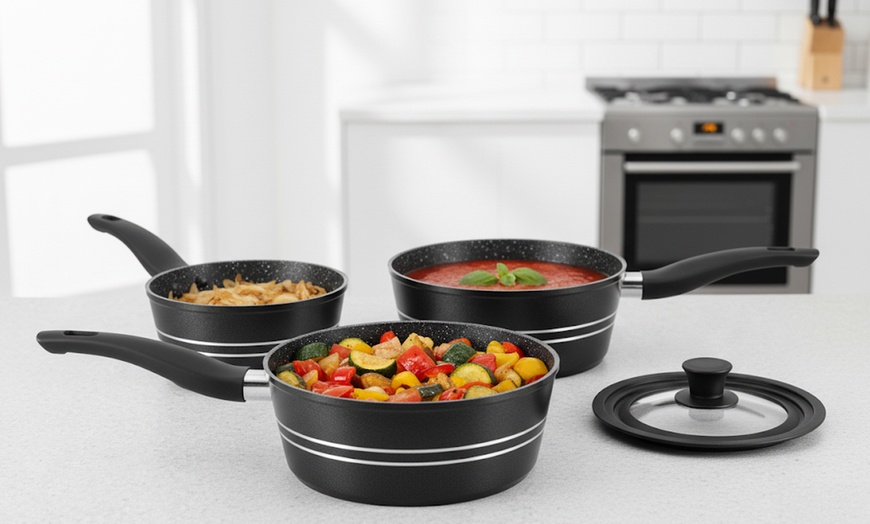 Image 1: Casseroles Royalty Line avec couvercle en verre