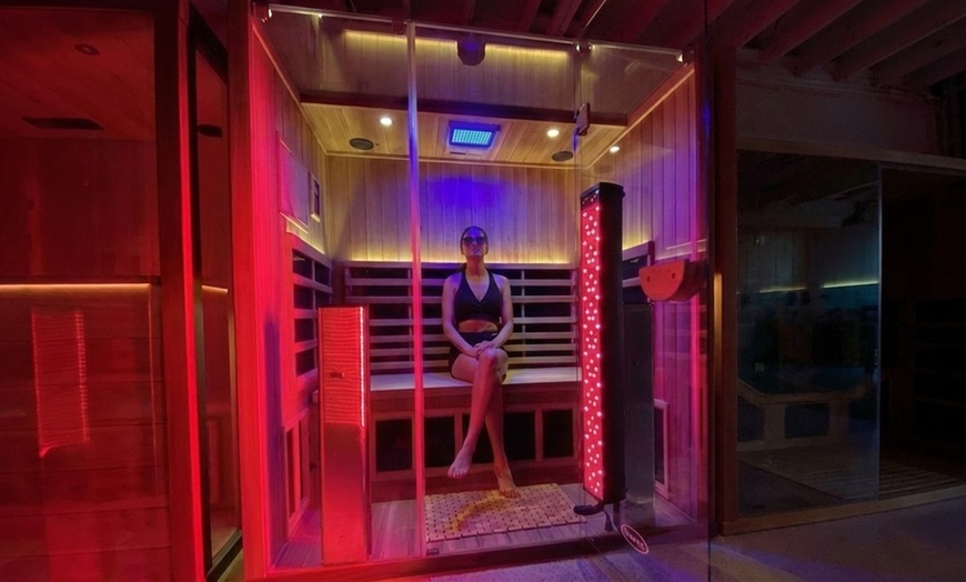 Image 3: Red Light Infrared Salt Sauna: Single, 2 or Unlimited Month