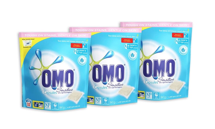 Up To 47% Off 96 Omo Liquid Laundry Capsules 