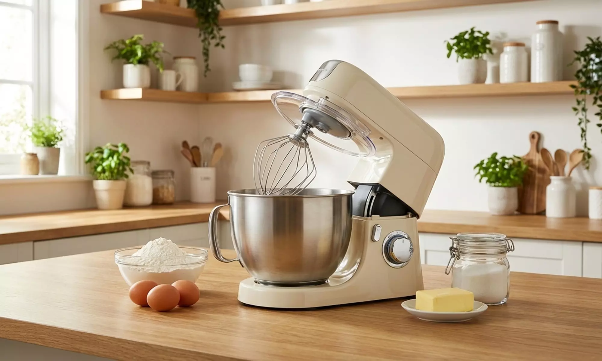 HOMCOM 1400W Stand Mixer - 6L Bowl with 11 Speeds & Tilt-Head Design