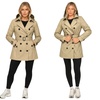 Image 14: Enzo Women's Trench Coat; Water-Resistant and Stylish Design