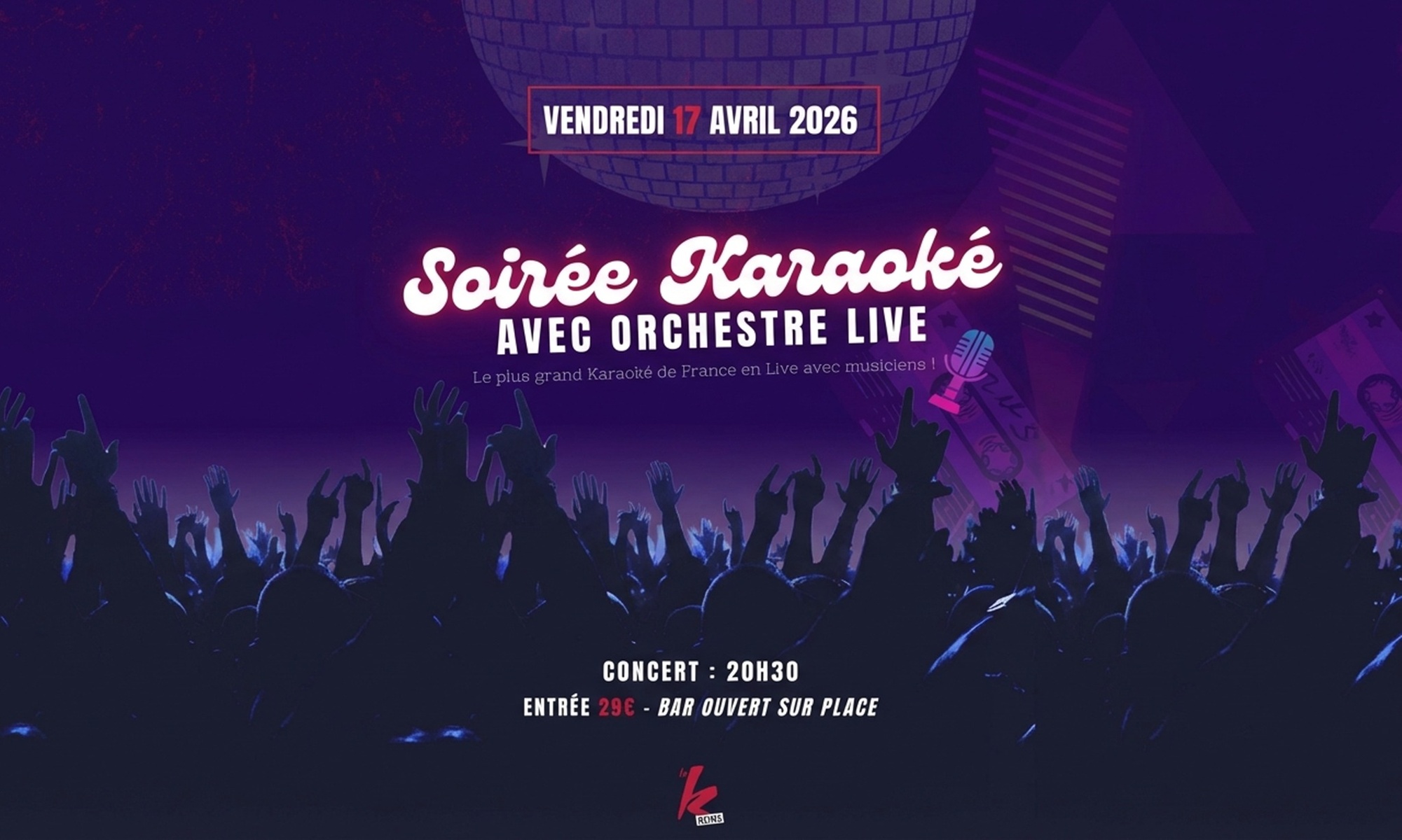 "Le plus grand karaoké de France" en live avec des musiciens