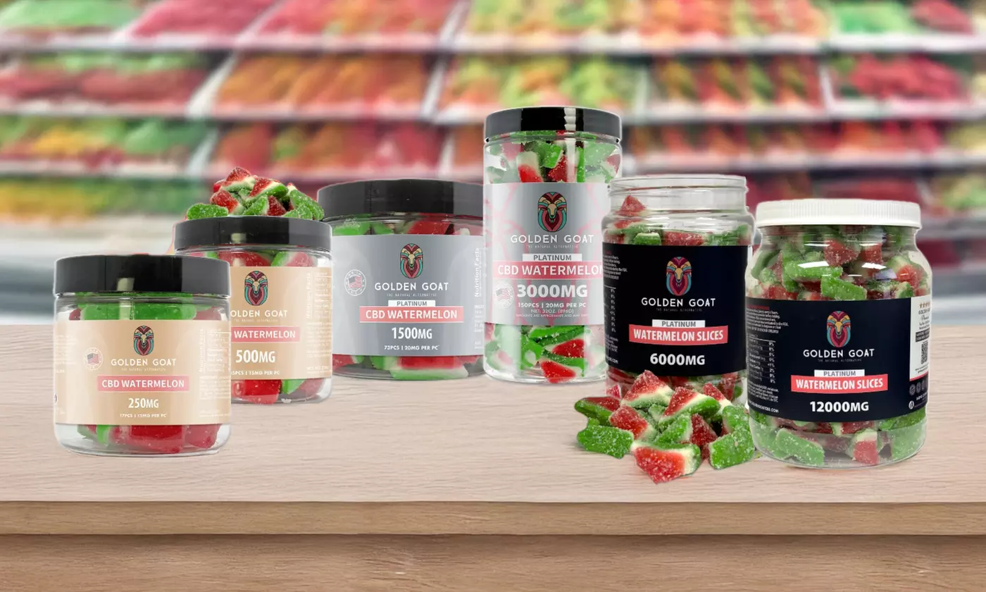 100% Organic CBD-Infused Sweet Watermelon Gummy Candy (250MG - 12000MG)
