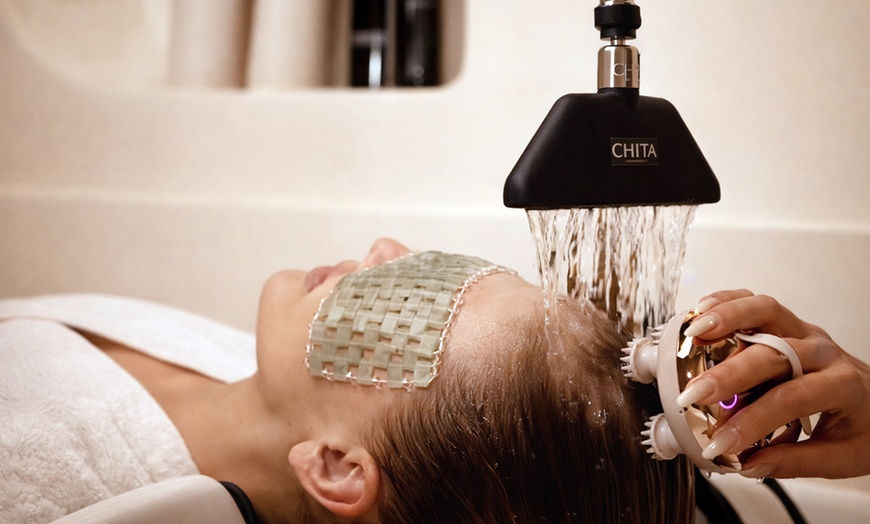 Image 2: 60-Min Waterfall Scalp Treatment, 75-Min Waterfall Head Spa, or More