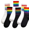 Image 7: 1x, 6x oder 12x Crew-Socken mit Regenbogenmuster
