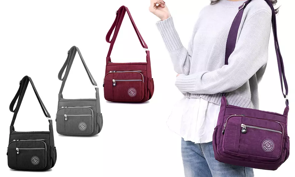 1 o 2 borse a tracolla casual multitasche, disponibile in 4 colori e con spedizione gratuita - Primary Image