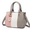 Image 27: Women's Color-block Fashion Tote and Top Handle Handbags