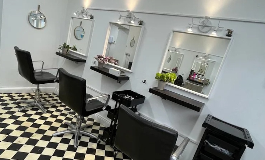 Image 2: Wash, Cut, Blow-dry & Olaplex Treatment or Colour Regrowth