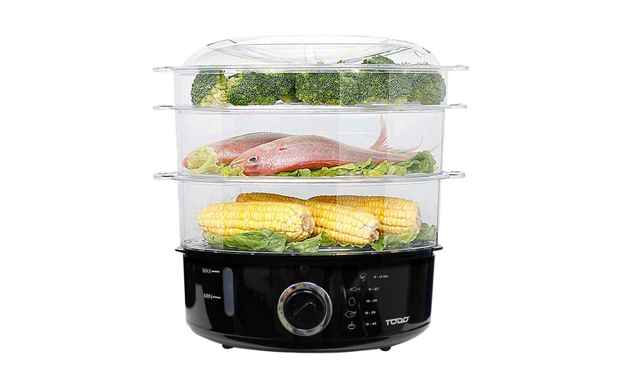 Image 16: TODO Steel, Slow or Rice Cooker w/ Ceramic Bowl/ Cup/ Tray