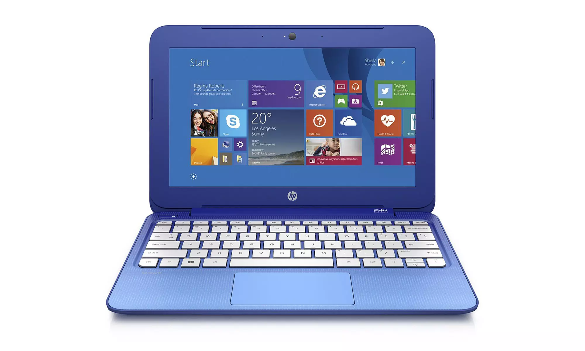 HP 14" Laptop with 1.6GHz Intel Celeron Dual-Core Processor, 2GB RAM, and 32GB Flash Storage (Refurbished, Grade-A) - Primary Image
