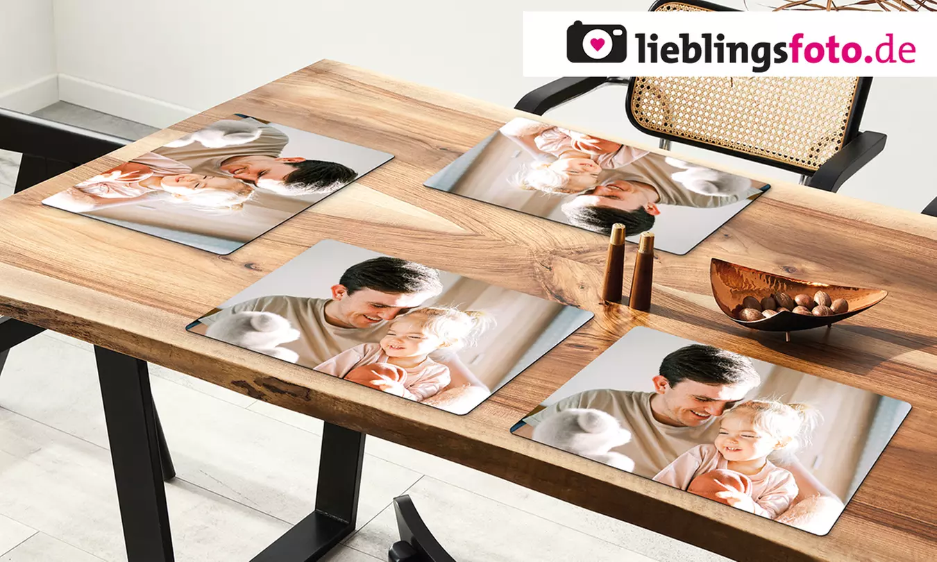 Personalisiertes Foto-Tischset
