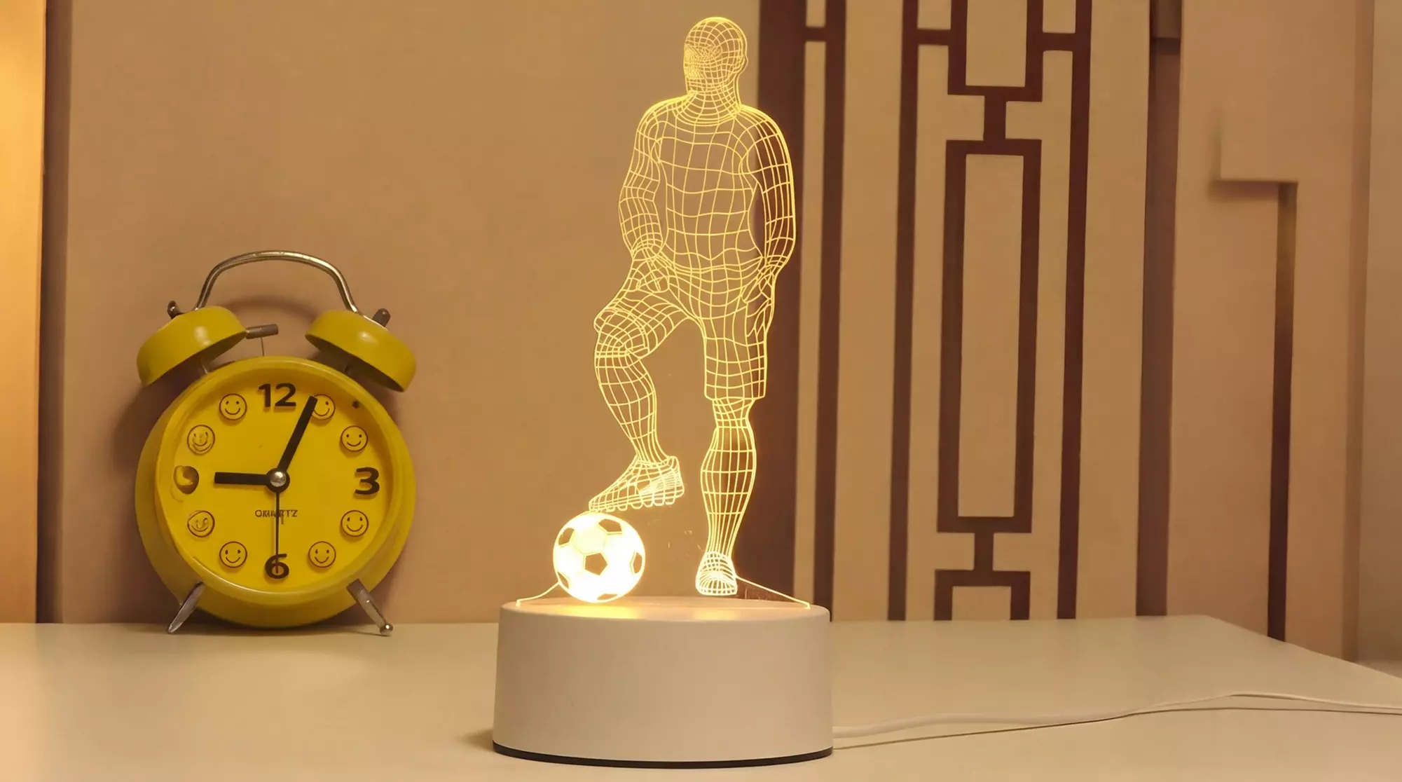 USB LED Sports Acrylic Night Light Table Lamp