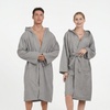 Image 6: Unisex Hooded Bathrobe in Soft Microfiber 