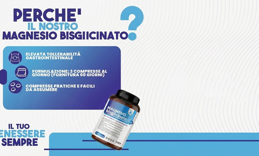 Image 5: 90 compresse di integratore alimentare Magnesio Bisglicinato T-Rex